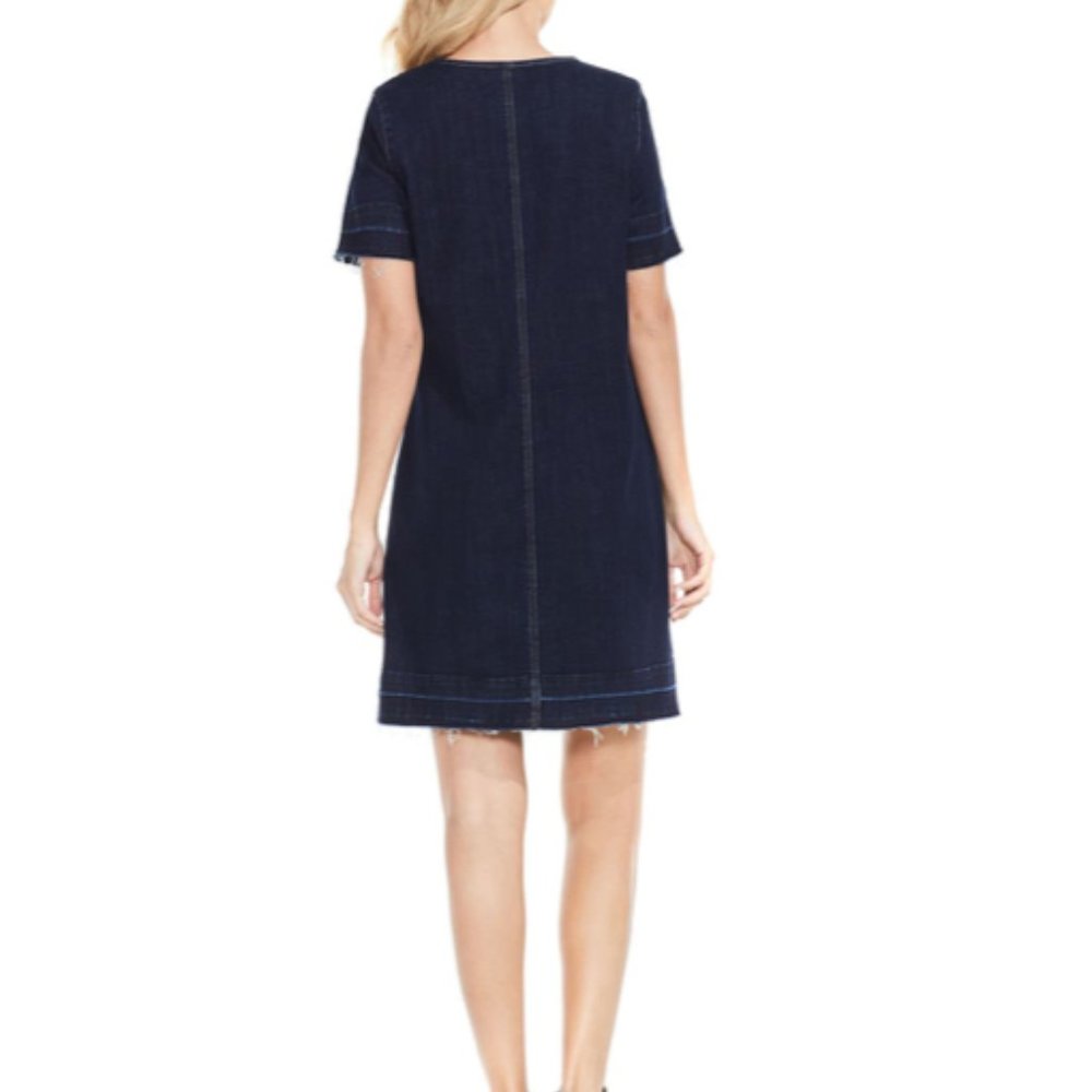 Vince Camuto Women's Release Hem Denim Dress - Picture 2 of 6